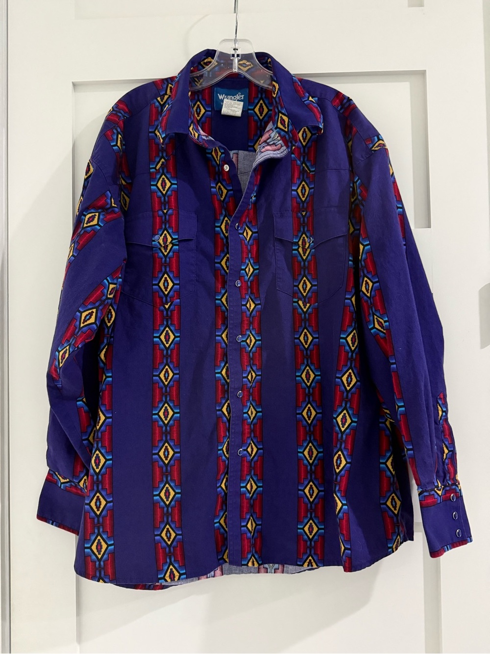 Vintage Wrangler Western Brushpopper Button Down